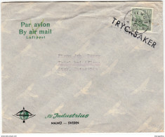 AB Industrius Company Letter Cover Travelled 1960? Malmo To Thürl Bei Aflenz Bb161128 - Cartas & Documentos