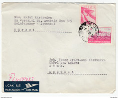 Turkey Letter Cover Travelled 1963 To Thörl Bei Aflenz Bb161128 - Covers & Documents