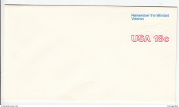 US Postal Stationery Stamped Envelope 1981 Hand And Braille Colorless Emossed U600 Bb161110 - 1981-00