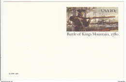 US Postal Stationery Postcard 1980 Bicentenary Of The Battle Of Kings Mountain UX85 Bb161110 - 1961-80