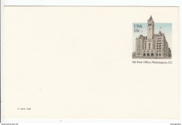 US Postal Stationery Postcard 1983 Old Post Office, Washingdon, D.C. UX99 Bb161110 - 1981-00