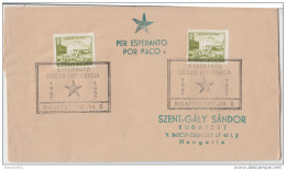 Hungary 1957 Esperanto Special Cover B160711 - Esperanto