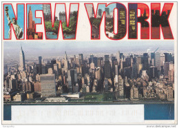 Manhattan's East Side Skyline Old Postcard Travelled 2000 Bb151102 - Viste Panoramiche, Panorama