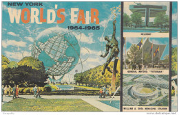 New York World's Fair 1964-1965 "Peace Through Understanding" Old Postcard Travelled 1964 Bb151102 - Esposizioni