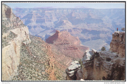 Grand Canyon Old Postcard Travelled 1982 To Yugoslavia Bb - Gran Cañon