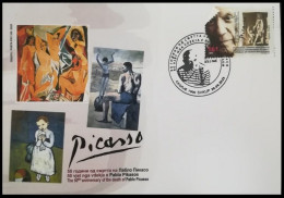 NORTH MACEDONIA 2023 - THE 50th ANNIVERSARY OF THE DEATH OF PABLO PICASSO FDC - Macedonia