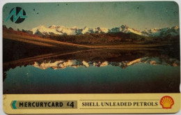 UK Mercury  £4   6PSHC - Shell Unleaded Petrols - Mercury Communications & Paytelco