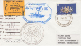 Germany Heli Flight From Neumayer To Polarstern  (+label) 1.1.1988 (SZ172B) - Vuelos Polares