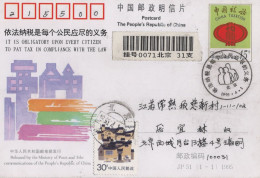 Chine - 1995 - Entier Postal JP51 - Pay Tax In Compliance With The Law - Lettres & Documents