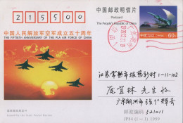 Chine - 1999 - Entier Postal JP84 - China Air Force - Brieven En Documenten