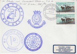 Germany Heli Flight From Polarstern To Comandante Ferraz (Brazil) 8.12.1987 (SZ174A) - Vols Polaires