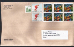 CANADA CC SKI LAKE PLACID NAVIDAD CHRISTMAS - Cartas & Documentos