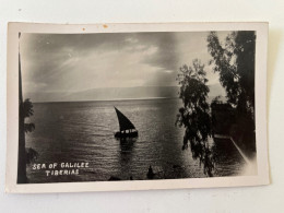 PALESTINE ISRAEL JUDAICA, SEA OF GALILEE TIBERIAS ARAB EARLY PHOTOGRAPHER FADIL SABA NAZARETH VERY RARE POSTCARD 1900' - Palestine