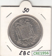 CRE1956 MONEDA ESPAÑA 5 PESETAS 1950 EBC - 5 Pesetas