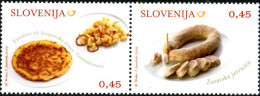 SLOVENIE 2009 - Gastronomie - Saucisse Et Omelette - 2 V. - Food
