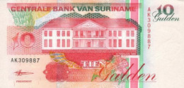 Surinam 10 Gulden 1998 Pick 137b UNC - Surinam