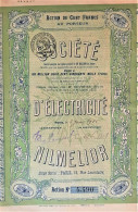 Société D'électricité Nilmelior (1917) - Elektriciteit En Gas