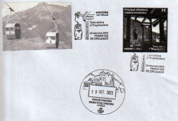 2023.Andorre Mythique.Téléphérique D'Encamp Au Lac D'Engolasters(1963) (60 Ans). Premier Jour.Haute Faciale - Storia Postale