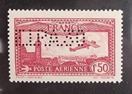 FRANCE. Yvert N° PA 6d (1,50fr+ 5fr) Carmin Perforé "EIPA30" Neuf Sans Charnière. (MNH) Voir Description - 1927-1959 Neufs