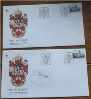 2 FDC RSA 1985 Additional Stamp Value 12c Definitive One Signed Mayor's Office - Brieven En Documenten