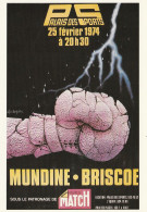 Luigi CASTIGLIONI Série"BOXE" - Rencontre MUNDINE-BRISCOE 25 Février 1974 - Boksen
