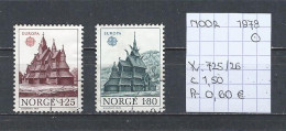 (TJ) Europa CEPT 1978 - Noorwegen YT 725/26 (gest./obl./used) - 1978