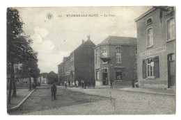 Mylebeke-Lez-Alost.   -   Aalst   -   La Poste.   -   C DE MEYST - VLEESCHHOUWER   -   1921   Naar   Seveneeken - Aalst