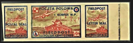 POLAND 1942- FIRST POLISH CORPS IN ENGLAND - FIELDPOST LABEL MNH**! - Gouvernement De Londres (exil)