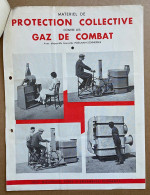 Nessi Frères MONTROUGE ( Seine )  - Protection GAZ DE COMBAT  1936  Guerre WW2 - 1939-45