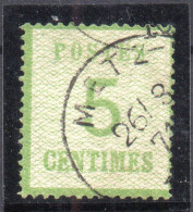 !!! ALSACE LORRAINE, N°4b BURELAGE RENVERSE, SIGNE CALVES - Used Stamps