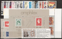 1977 Jaargang Nederland NVPH 1128-1150 Postfris/MNH** - Années Complètes