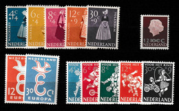 1958 Jaargang Nederland NVPH 707-719 Complete. Postfris/MNH** - Komplette Jahrgänge