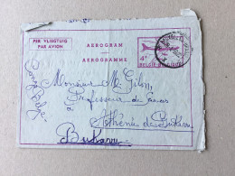 Aérogramme De Bruxelles Vers Bukavu1959 - Aerograms