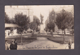 Carte Photo AK  Euskirchen Place De La Gare ( Cachet Poste Aux Armées Occupation Francaise En Allemagne  57184 - Euskirchen