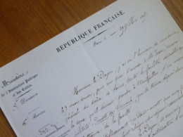 Alfred DE FALLOUX (1811-1886) MINISTRE Instruction. MONTPELLIER. Segré. Académie Française. AUTOGRAPHE - Historische Personen