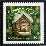 Russia 2022 . Happy New Year! Hut - Unused Stamps