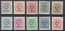 België/Belgique - OBP/COB PRE676-685-658 - 1958-1959 - Cijfer Op Heraldieke Leeuw - MNH/NSC/** - Typo Precancels 1951-80 (Figure On Lion)