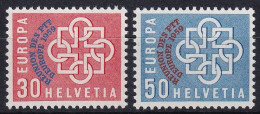Zumst. 347-348 MiNr. 681 - 682 Schweiz 1959, 22. Juni. Europäische Konferenz Der PTT-Verwaltungen - Postfrisch/**/MNH - Unused Stamps