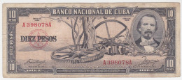 Cuba P 88 A - 10 Pesos 1956 - Fine+ - Cuba