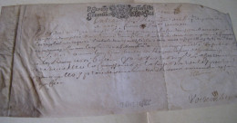 J.B. DE VOISEMBERT Autographe Signé 1666 PROCUREUR PARLEMENT PARIS Parchemin - Personaggi Storici