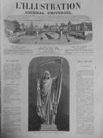 1872 STATUE VICTORIA MORS MOULIN SCULPTEUR  1 JOURNAL ANCIEN - Non Classés