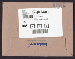 Netherlands: Cardboard Cover, 2023, Label Cycloon, Private Bicycle Courier, Bike Service (traces Of Use, Weight 60 Gr) - Lettres & Documents