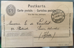 3 ENTIERS POSTAUX - Suisse. 1911, 1914 Et Non Oblitéré - Entier Postal - Otros & Sin Clasificación