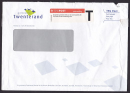 Netherlands: Cover, 2000s, Postage Paid, Label Taxed, Not Compliant To Regulations, Postage Due, TPG Post (damaged) - Cartas & Documentos