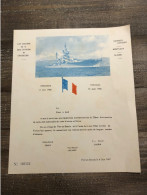 Carton D’invitation Anniversaire Du Débarquement En Provence, 1967 - Schiffe