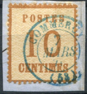 !!! ALSACE LORRAINE, N°5 CACHET DE COMMERCY AU TYPE 15 SUR FRAGMENT - Usati