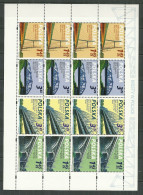 POLAND MNH ** 4109-4112 En Feuille LES PONTS Varsovie Torun - Feuilles Complètes