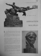 1947 LA CENTAURESSE SUR LES CIMES DE L OLYMPE MALFRAY SCULPTEUR 1 JOURNAL ANCIEN - Non Classés