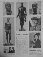 1949 STATUE APOLLON DESPIAU SCULPTEUR 1 JOURNAL ANCIEN - Non Classés