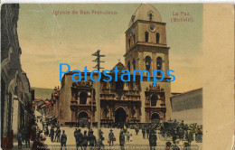 214853 BOLIVIA LA PAZ CHURCH IGLESIA DE SAN FRANCISCO BREAK POSTAL POSTCARD - Bolivien